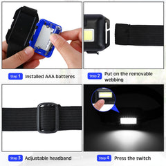 Macarrie battery compartment open with AAA batteries showing ready-to-use benefit