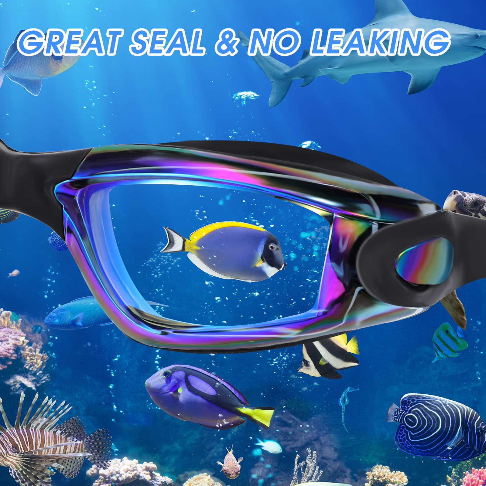 Macarrie goggle held in hand to show compact size and easy storage
