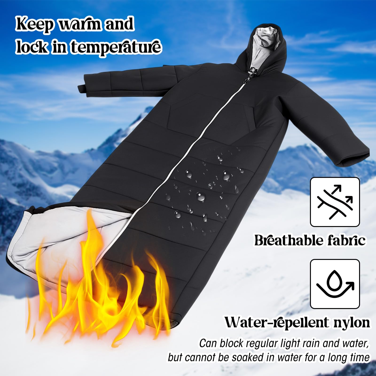 Macarrie detail of zip and dual side pockets offering secure storage and quick access