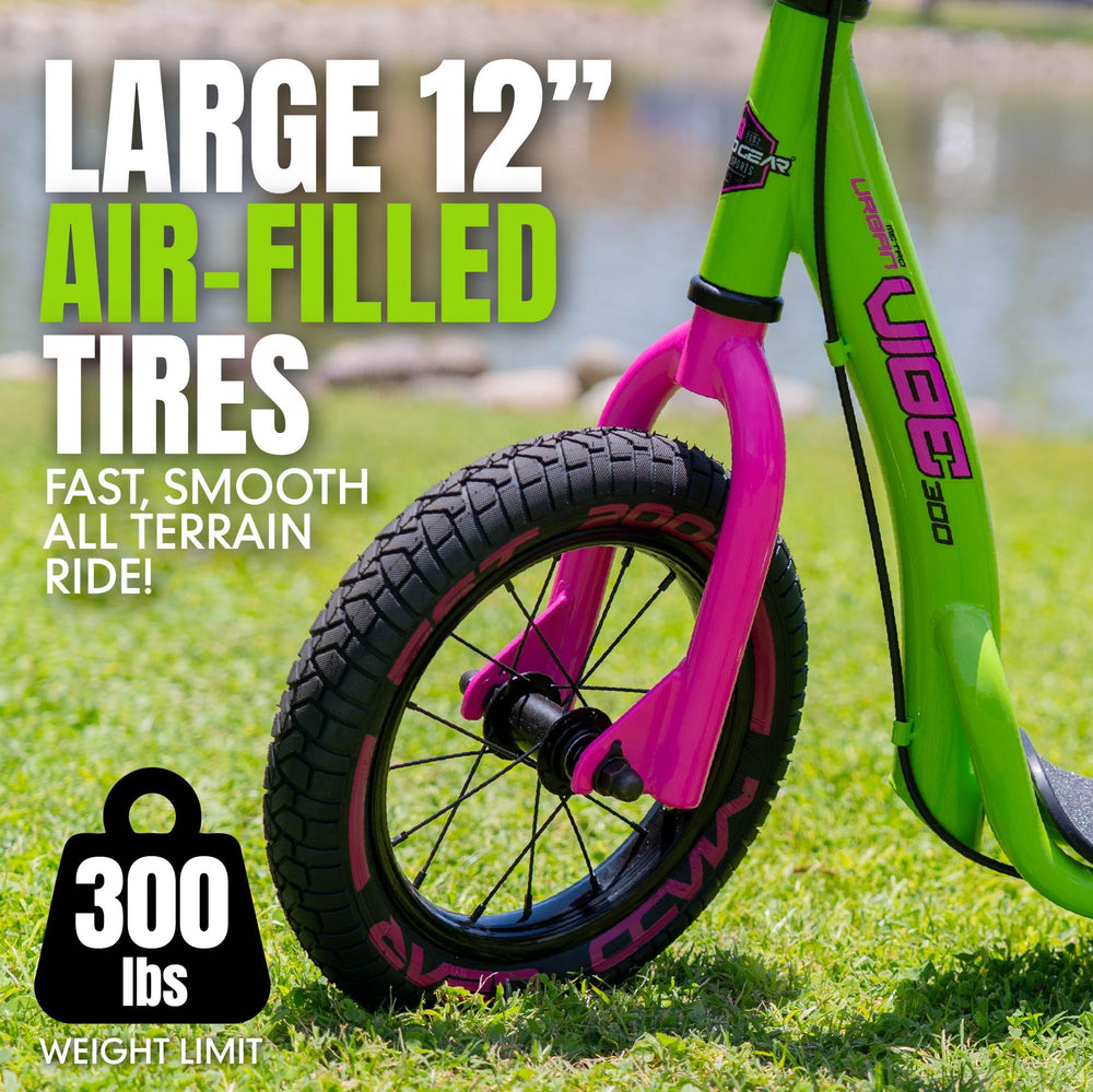Madd Gear 12-inch air-filled tire close-up for smoother rides