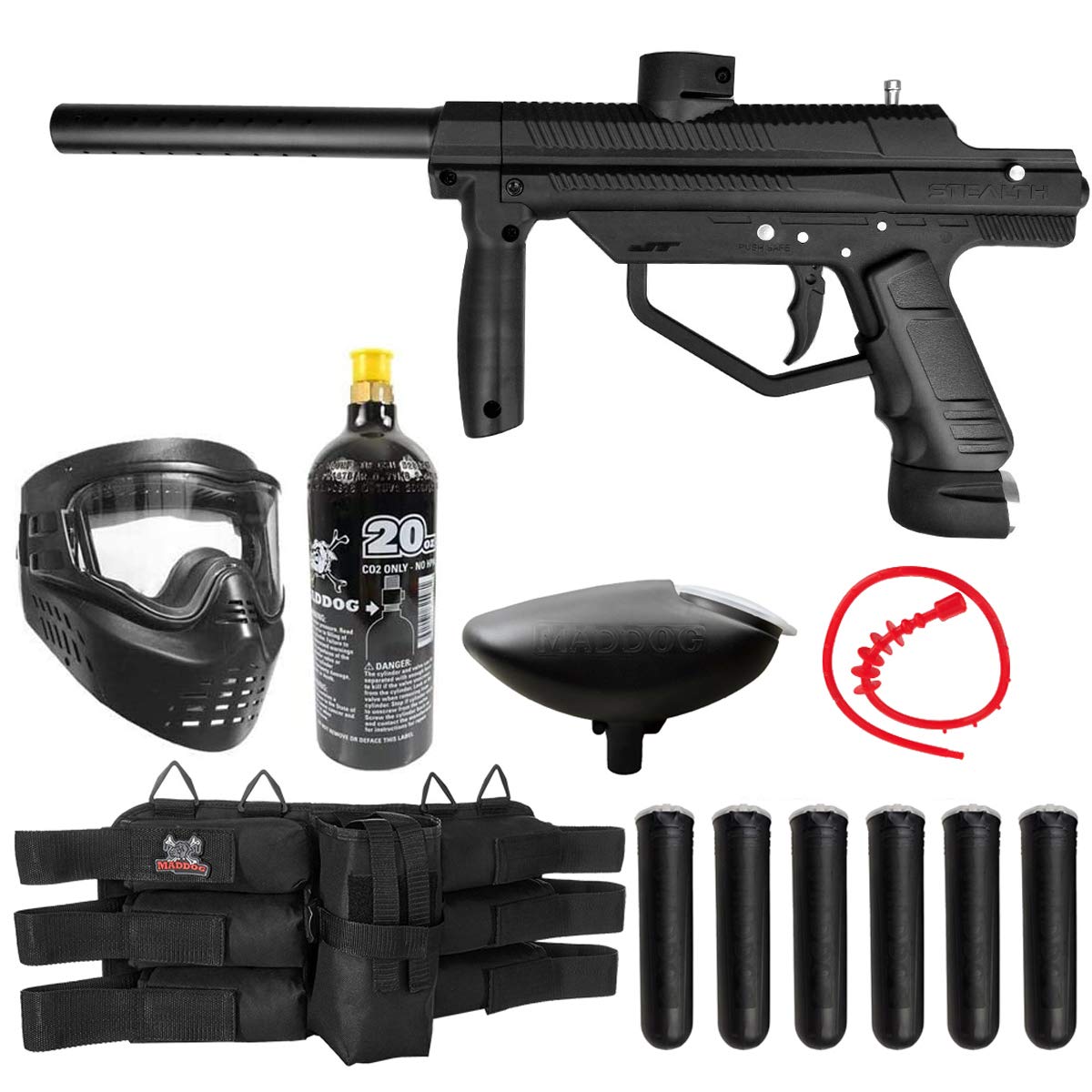 Maddog front view of JT Stealth marker showing compact design and reliable handling