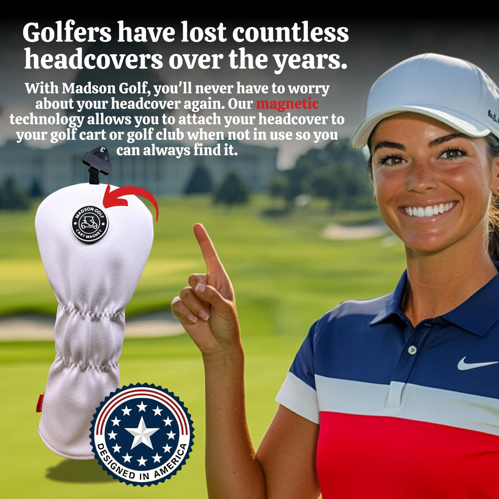 MADSON GOLF close embroidery detail giving long-lasting visual appeal