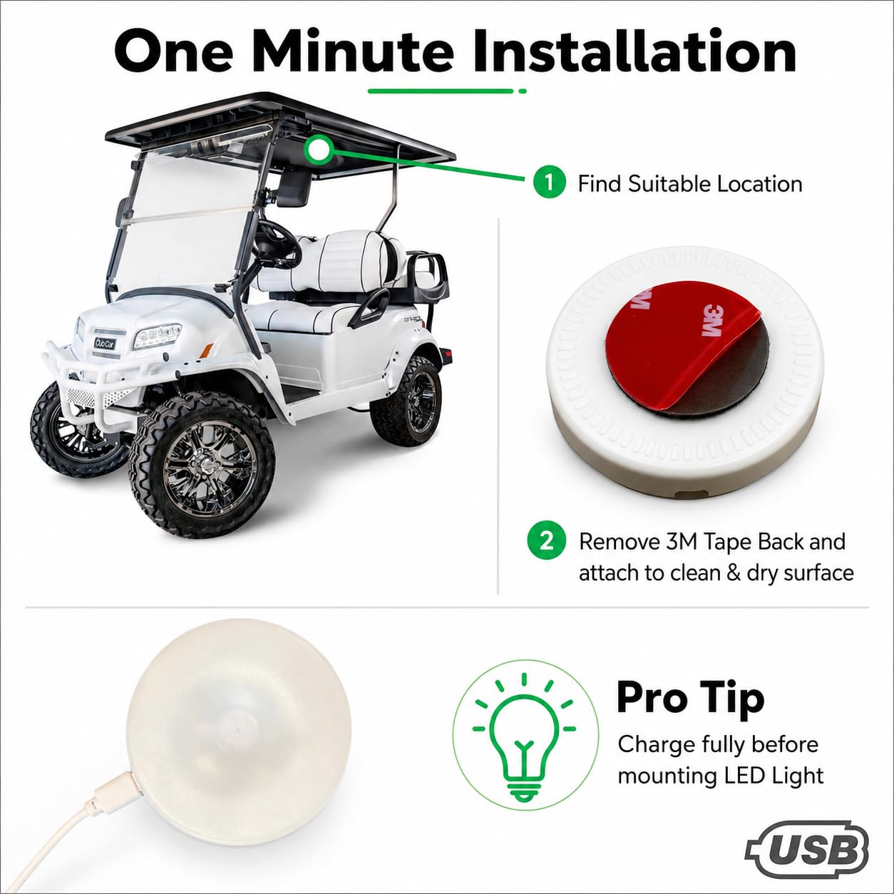 MADSON GOLF two lights displayed inside branded gift box packaging