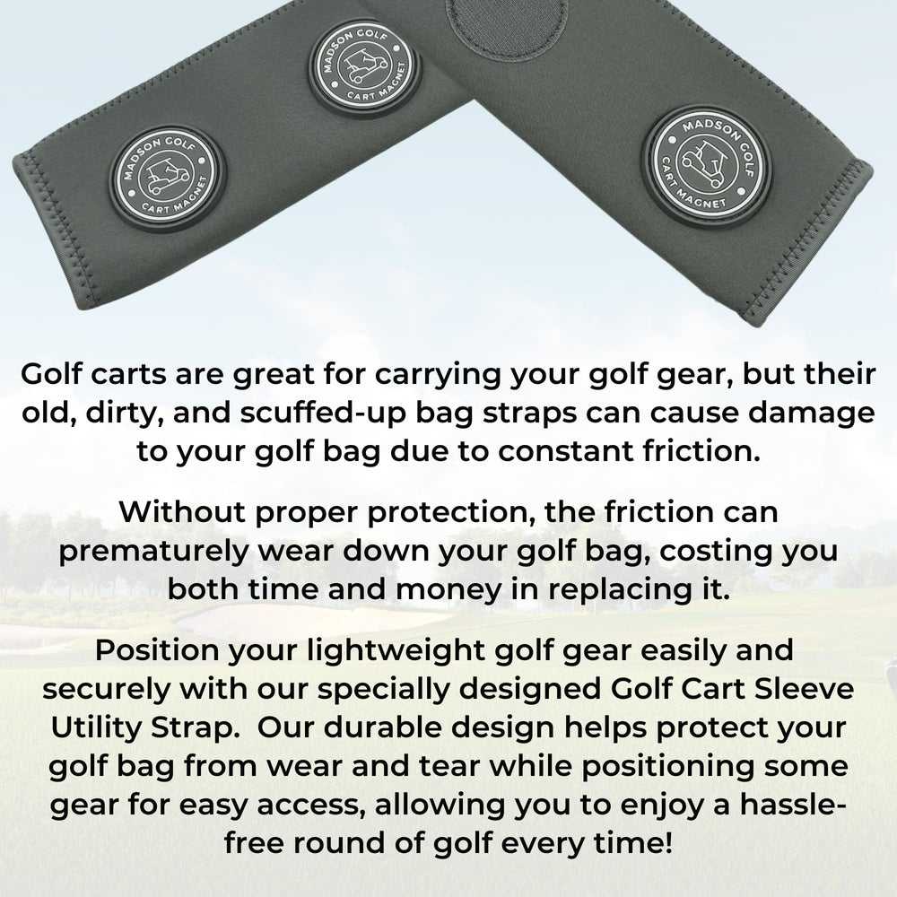 MADSON GOLF magnet detail showing strong hold for metal accessories