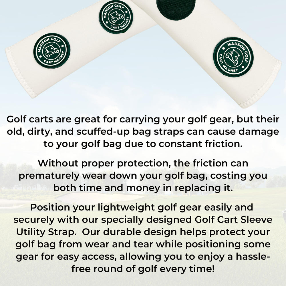 MADSON GOLF magnet detail demonstrating secure hold for accessories