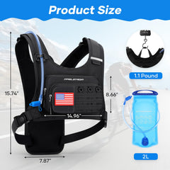 Maelstrom chest pockets detail storing phone and nutrition for quick reach