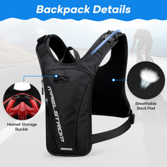 Maelstrom 2L hydration bladder closeup showing bite valve for fast sipping