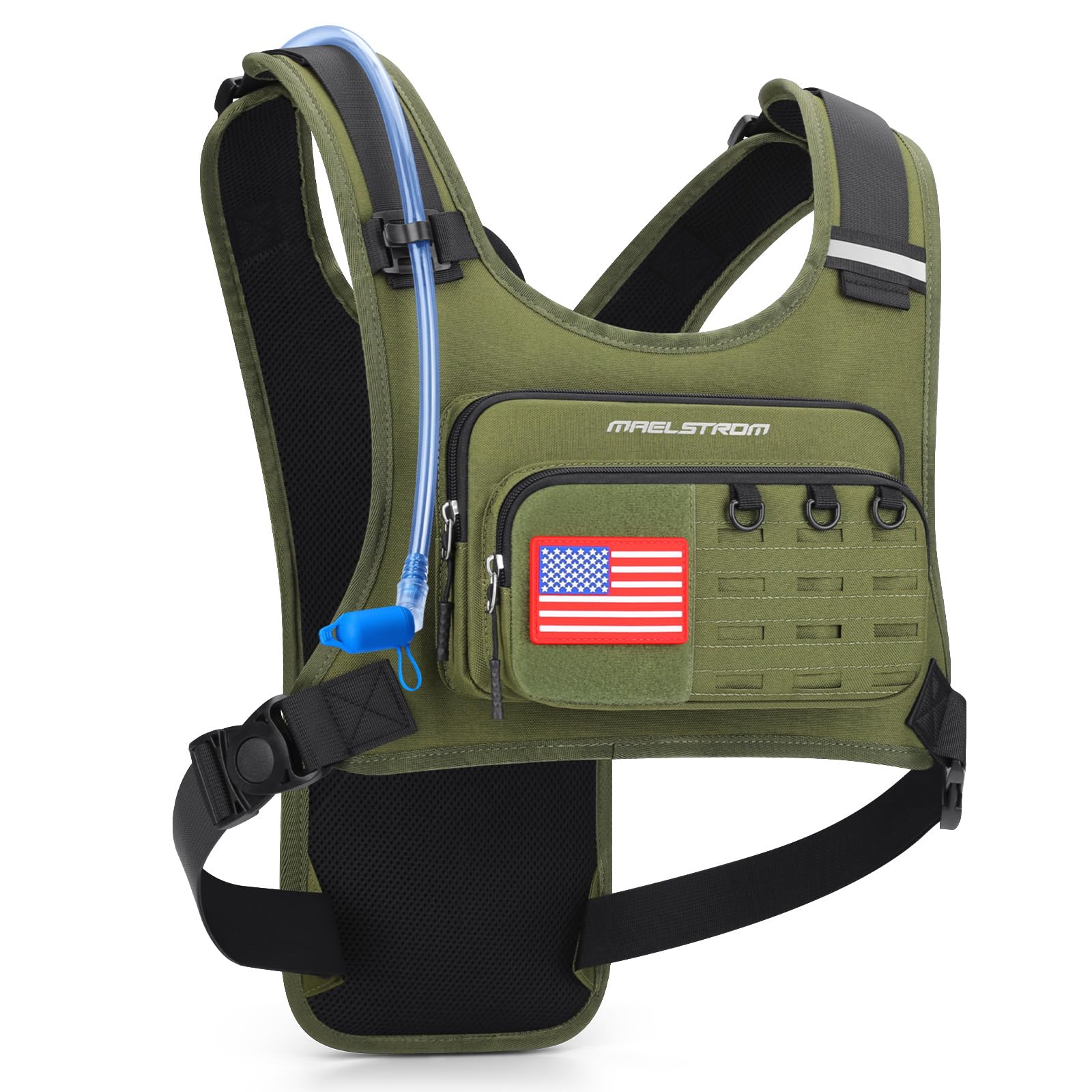 Maelstrom lifestyle image of runner wearing vest showing low-bounce stability