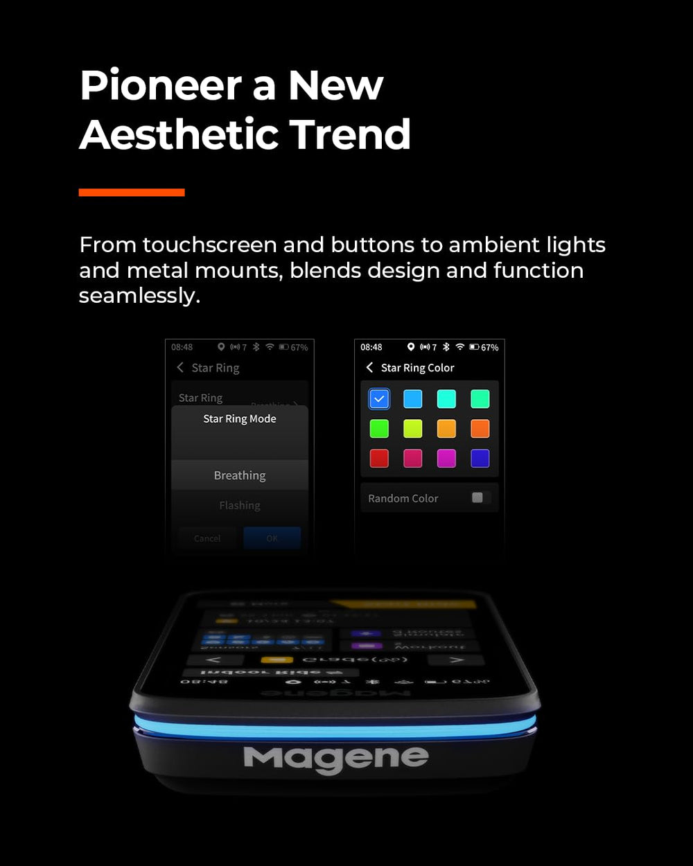 Magene retail packaging laid out with accessories highlighting complete out‑of‑box readiness