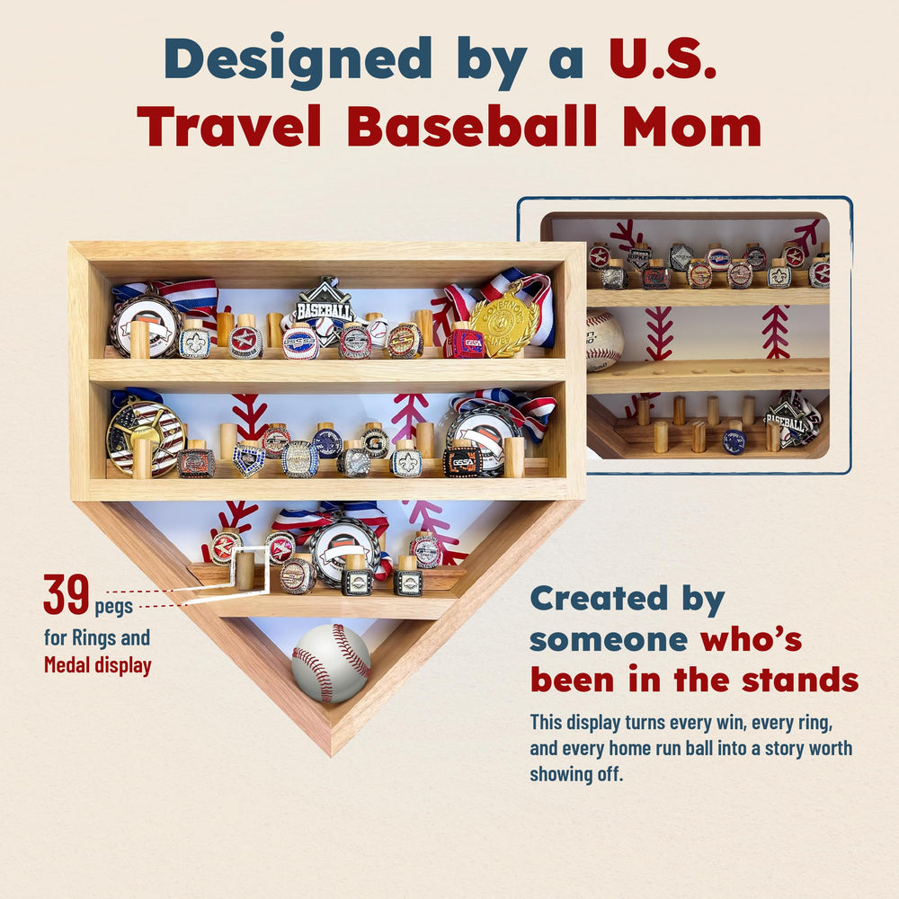 Magical Memories close-up of removable pegs highlighting secure ring storage benefit