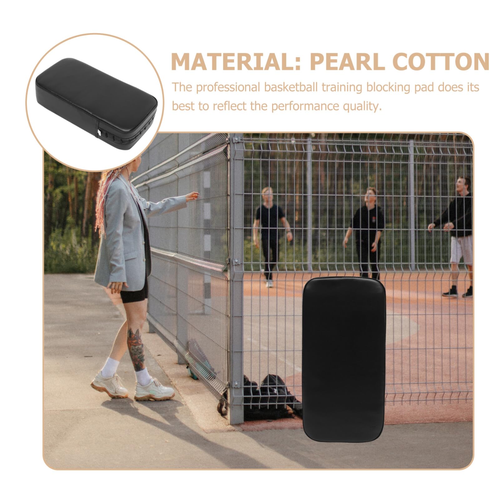MAGICLULU pad next to basketball for size comparison aiding transport decisions
