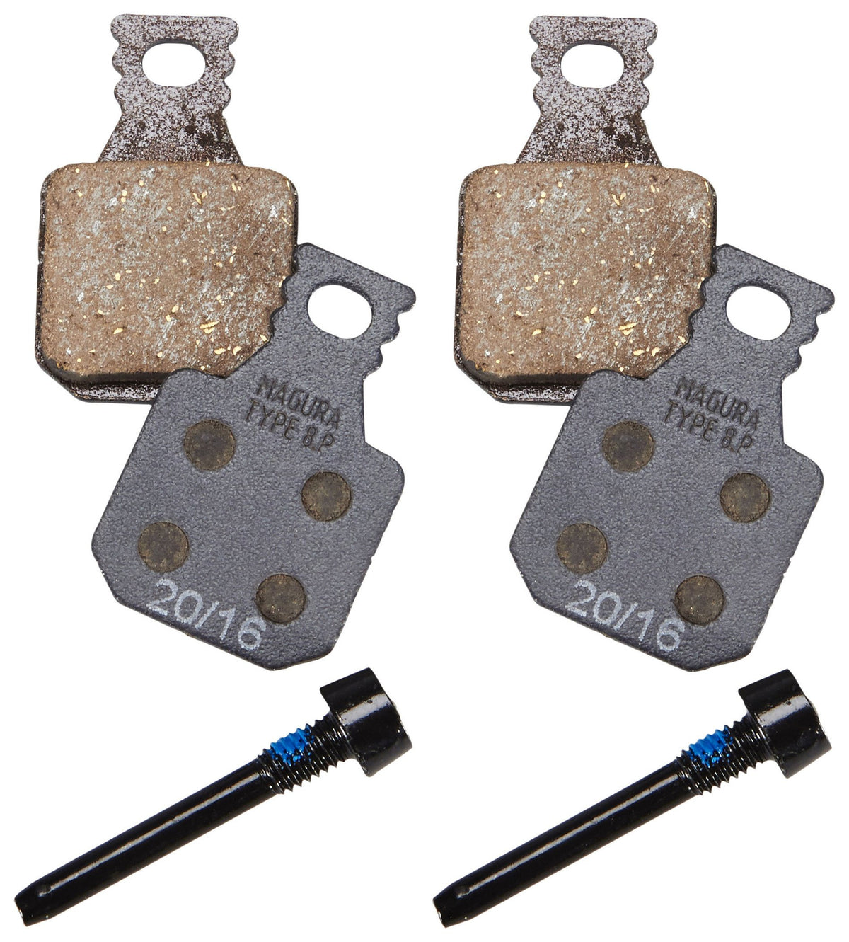 Magura front packaging showing pads and screws for easy identification and fast replacement