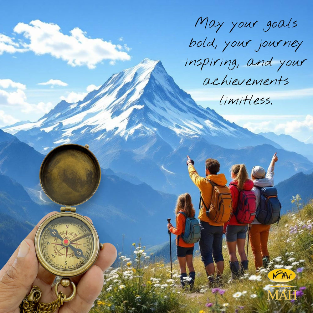 MAH compass in hand for scale, demonstrating compact portability benefit