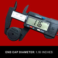 Majek side profile highlighting extra large .600 round shape that supports lighter grip pressure