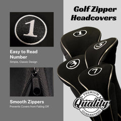Majek sewn white numbers detail for quick club identification benefit