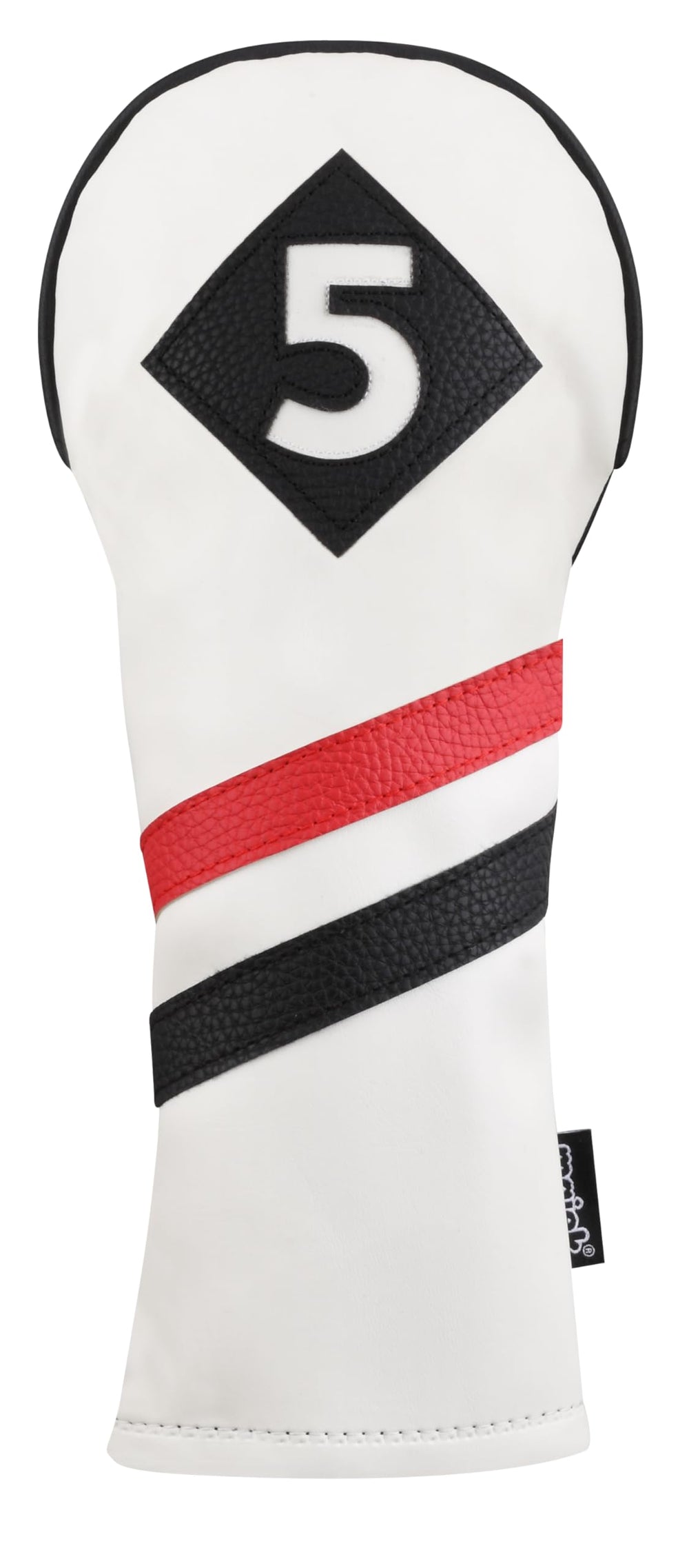 Majek headcovers on cart lifestyle shows stylish bag customization