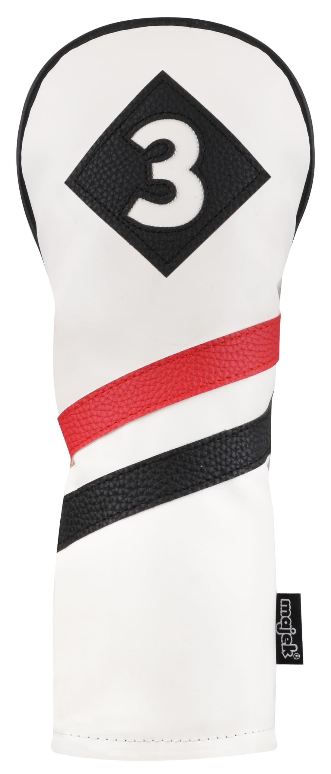 Majek stitching detail displays reinforced seams for long-lasting use