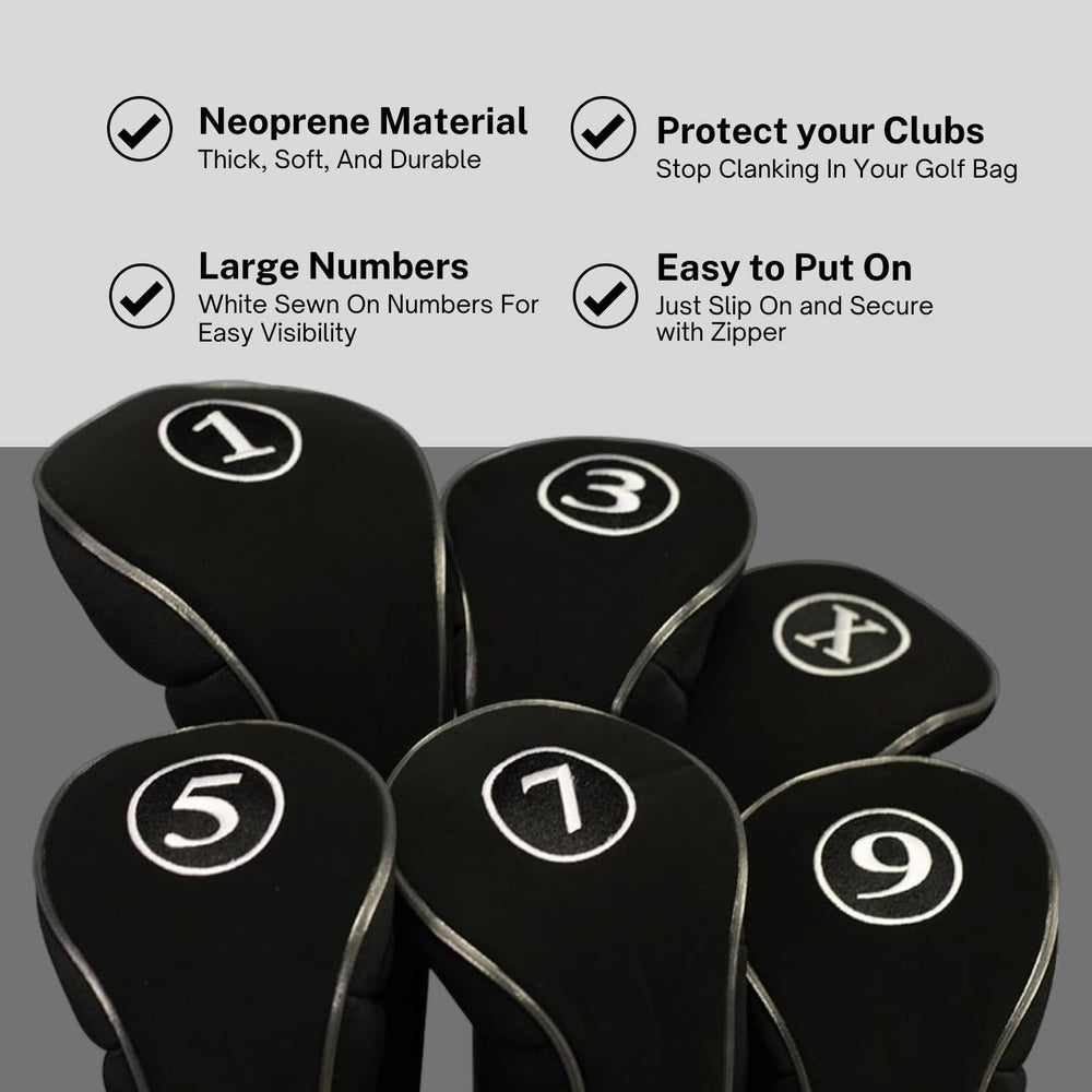 Majek headcover beside driver head showing fit and size compatibility benefits