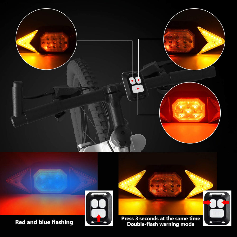 MakeTheOne rear light mounted under saddle showing visible warning beam benefit