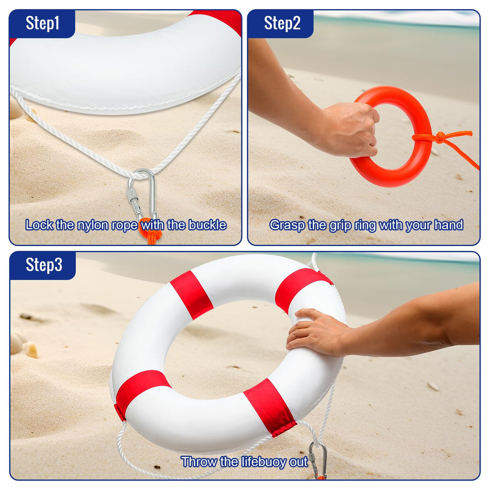 MAKUQI floating rescue rope coiled for quick deployment and extended reach