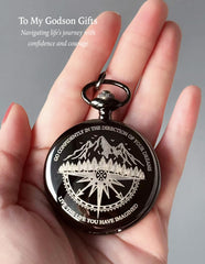 MALLAbyLAMMA compass open with visible needle for instant direction use