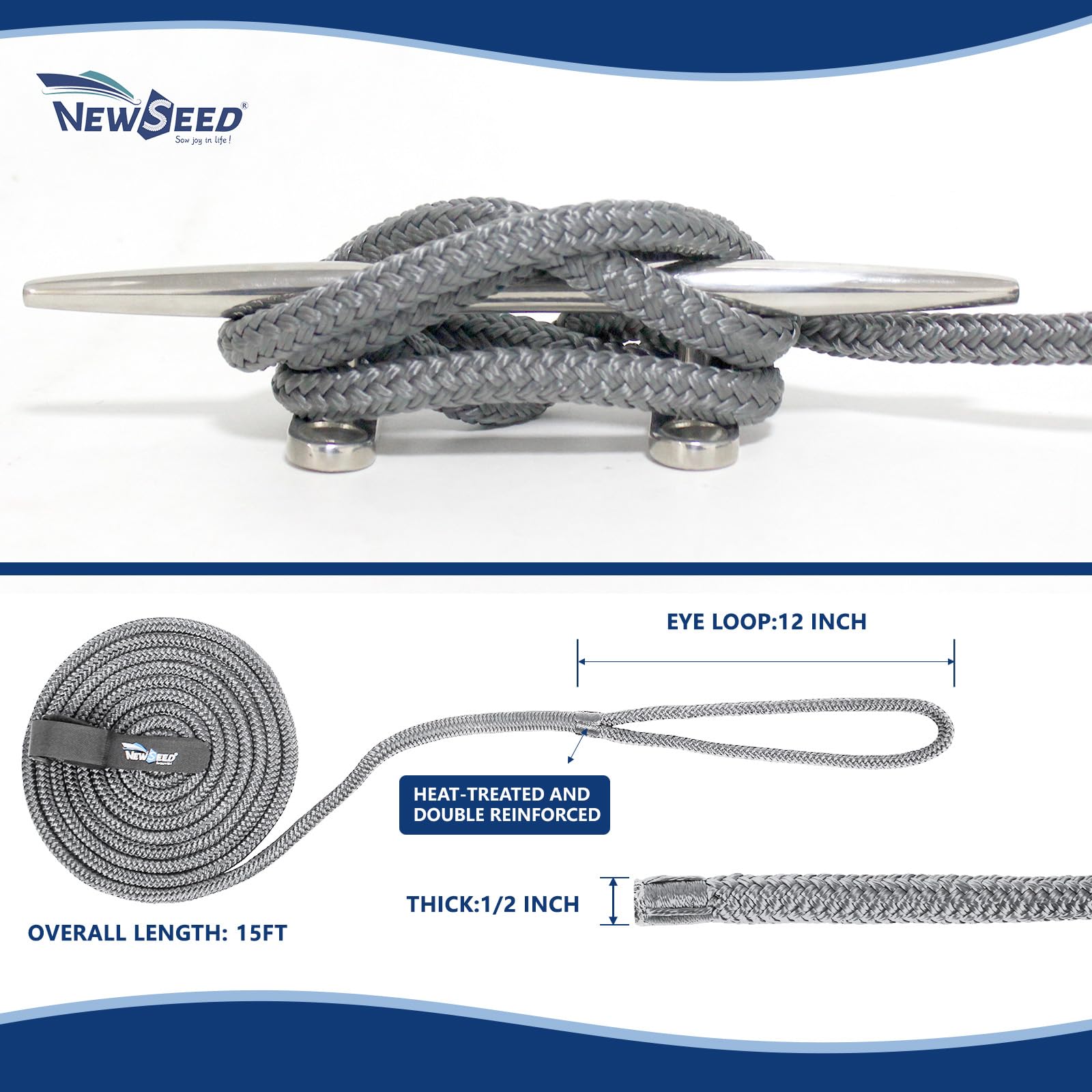 MALZE NEWSEED close-up double-braid texture showing durable nylon and abrasion resistance