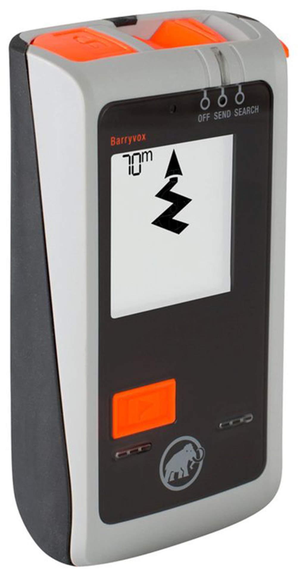 Mammut Barryvox front view showing display and controls for quick readings