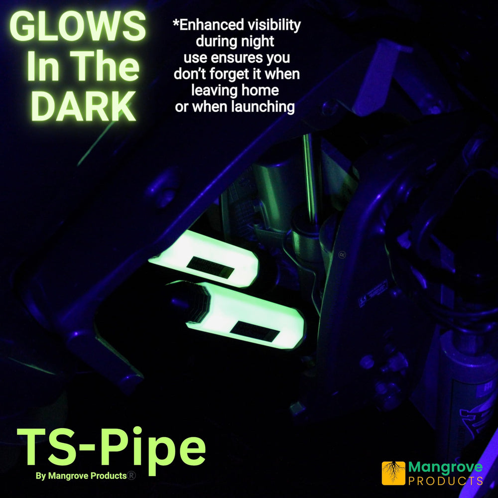mangrove products TS-Pipe scale comparison with hand showing compact, sturdy construction
