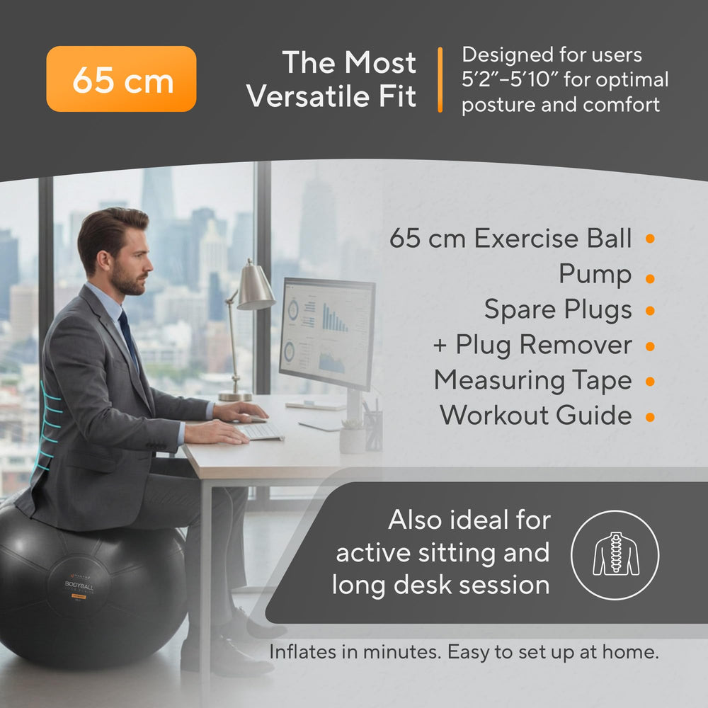 MANTRA SPORTS ball supporting prenatal positioning and gentle exercise safely