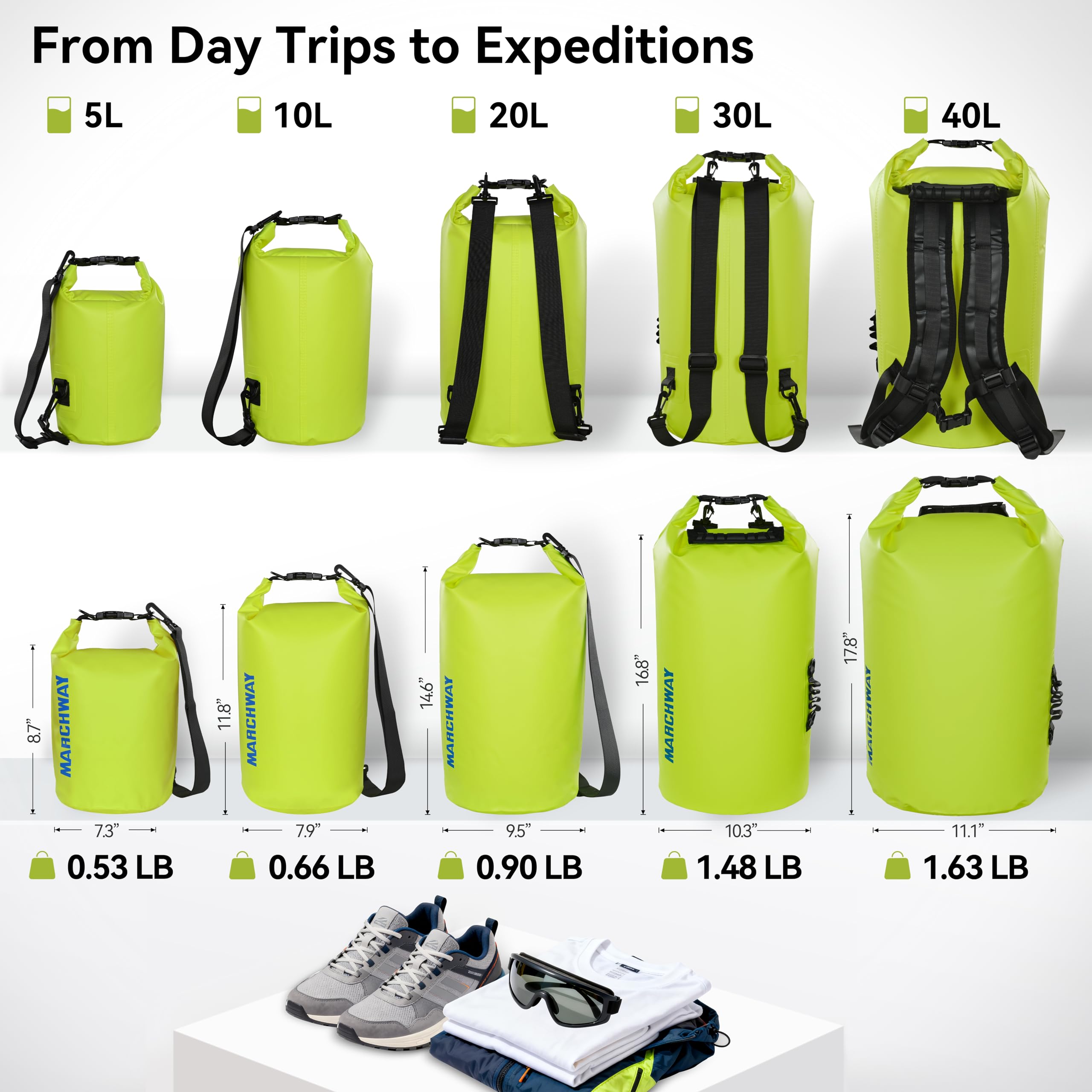 MARCHWAY 20L backpack straps in use for comfortable balanced carrying