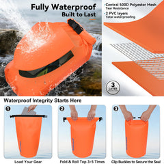MARCHWAY round bottom open to trap air, helps the bag float visibly