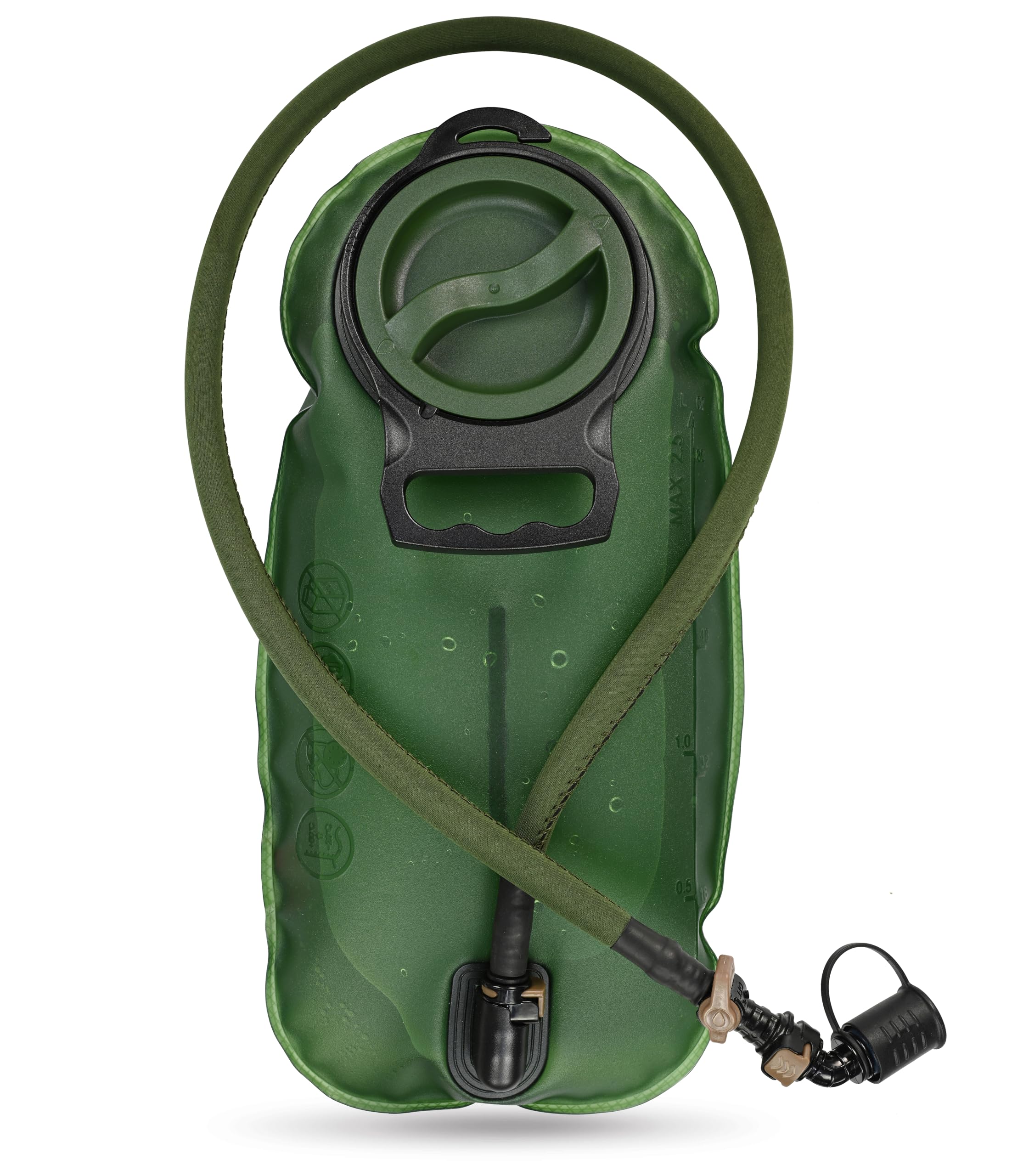 MARCHWAY front view of bladder showing durable build and clear markings for reliable use