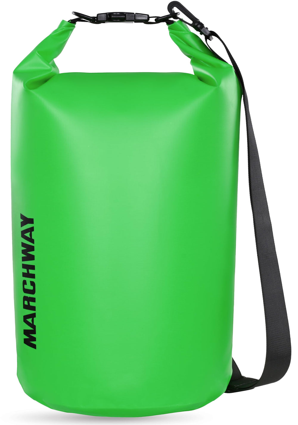 MARCHWAY front view roll-top 20L showing secure closure and buoyancy benefit