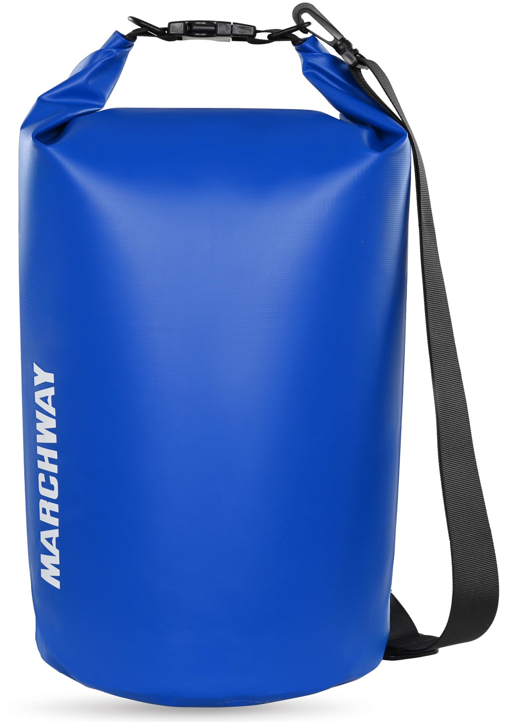 MARCHWAY front view roll-top bag showing large capacity and secure seal benefit