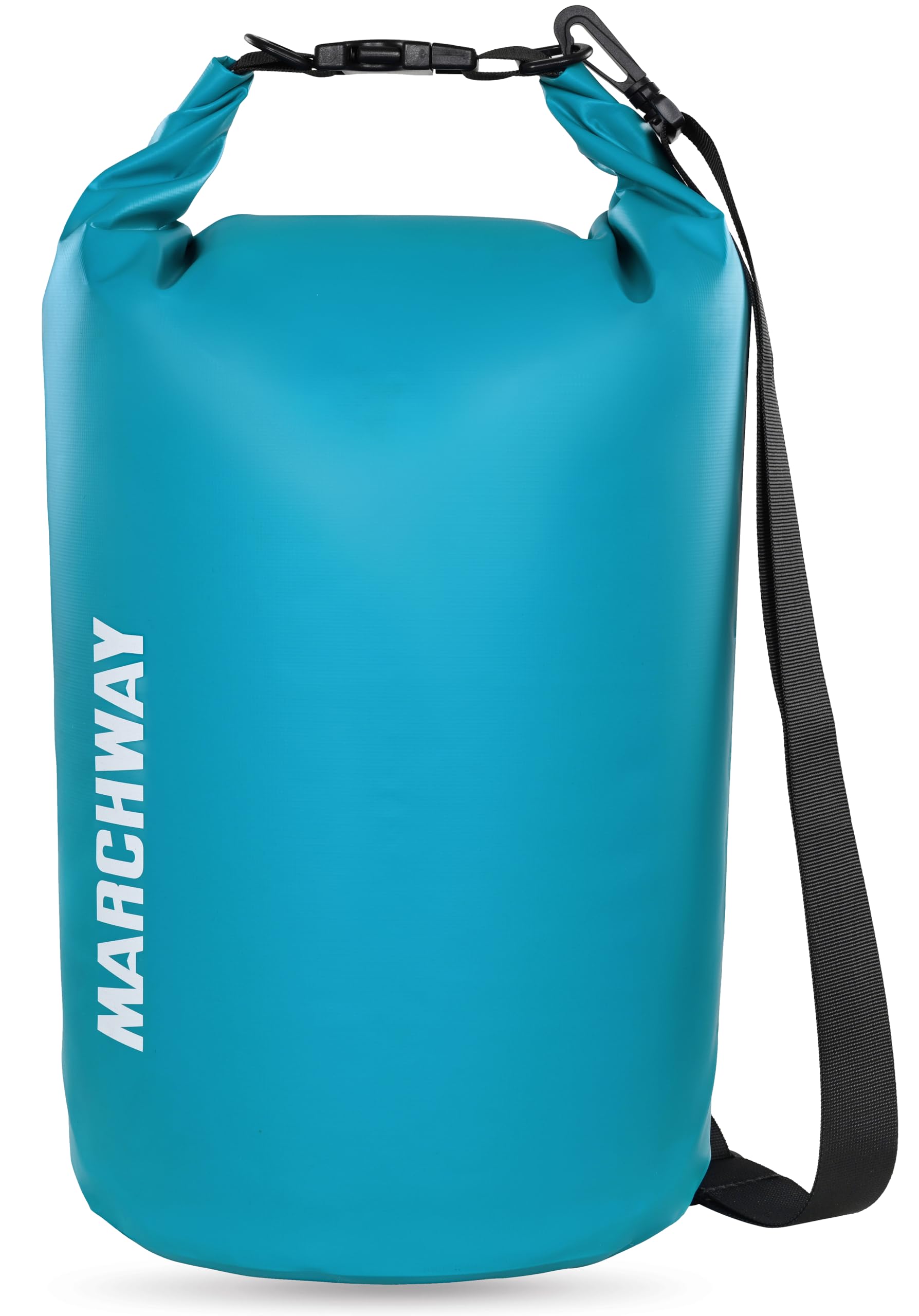 MARCHWAY front view showing roll-top closed and durable fabric for secure protection