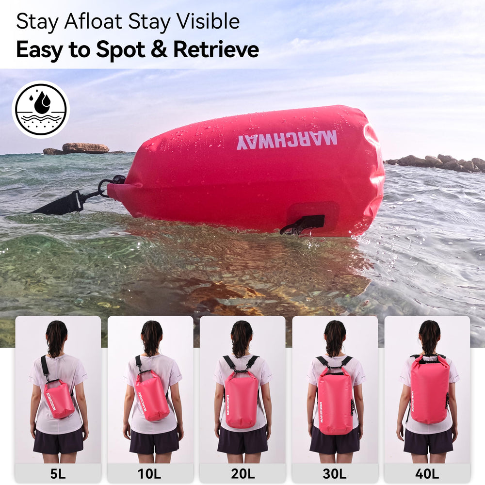 MARCHWAY floating on water showing visible buoyancy for quick retrieval