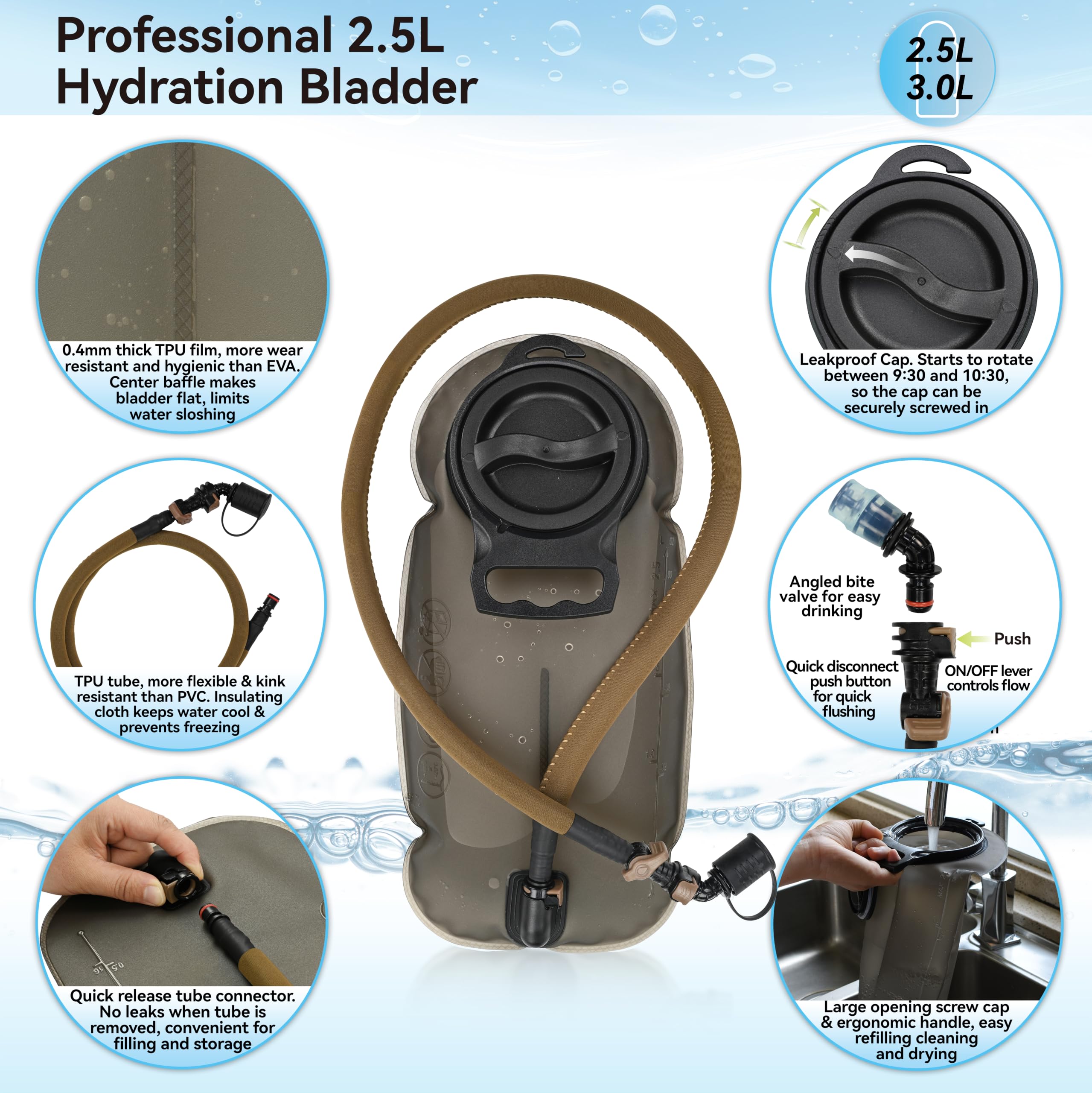 MARCHWAY padded shoulder strap and heavy-duty buckle providing secure fit