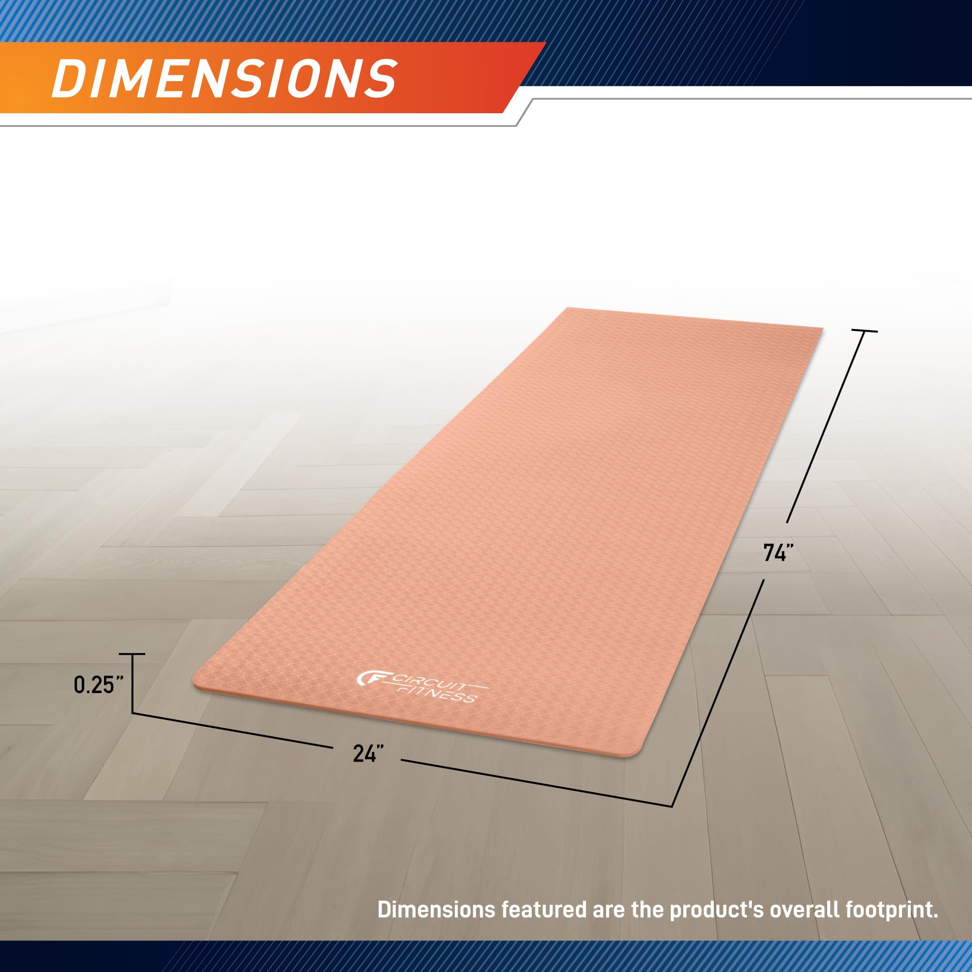 MARCY close-up textured surface highlighting non-slip traction for safer practice