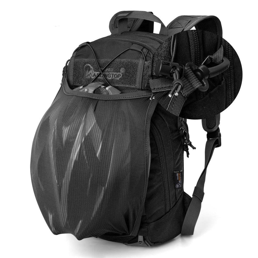 Mardingtop 600D polyester close-up showing durable fabric and YKK zipper detail