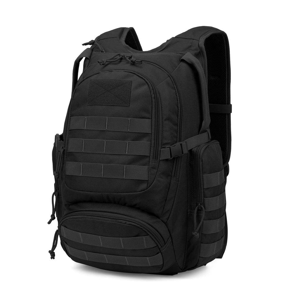 Mardingtop front view showing compact 25L shape and organized pockets benefit