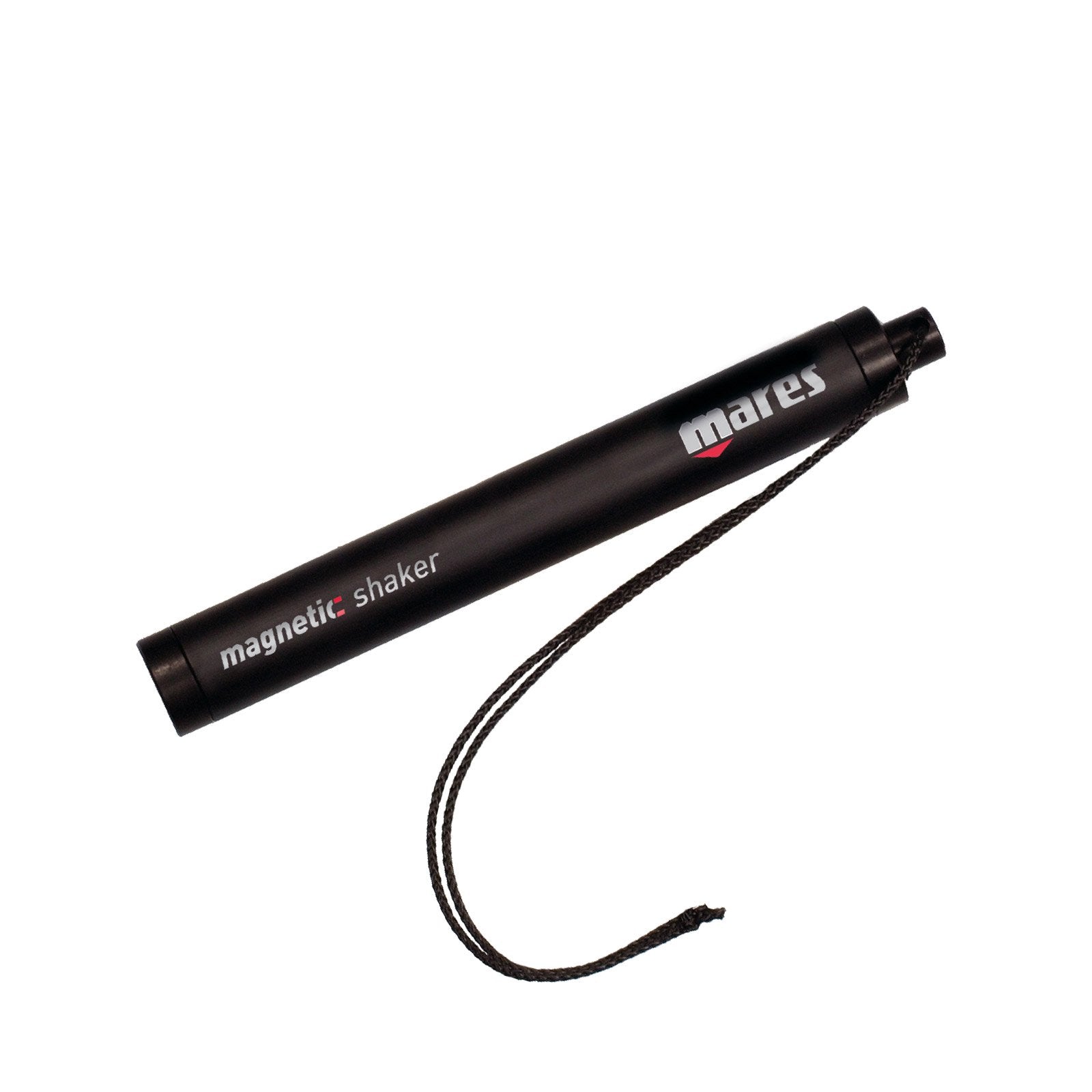 Mares magnetic shaker clipped to BCD shoulder for quick audible signaling