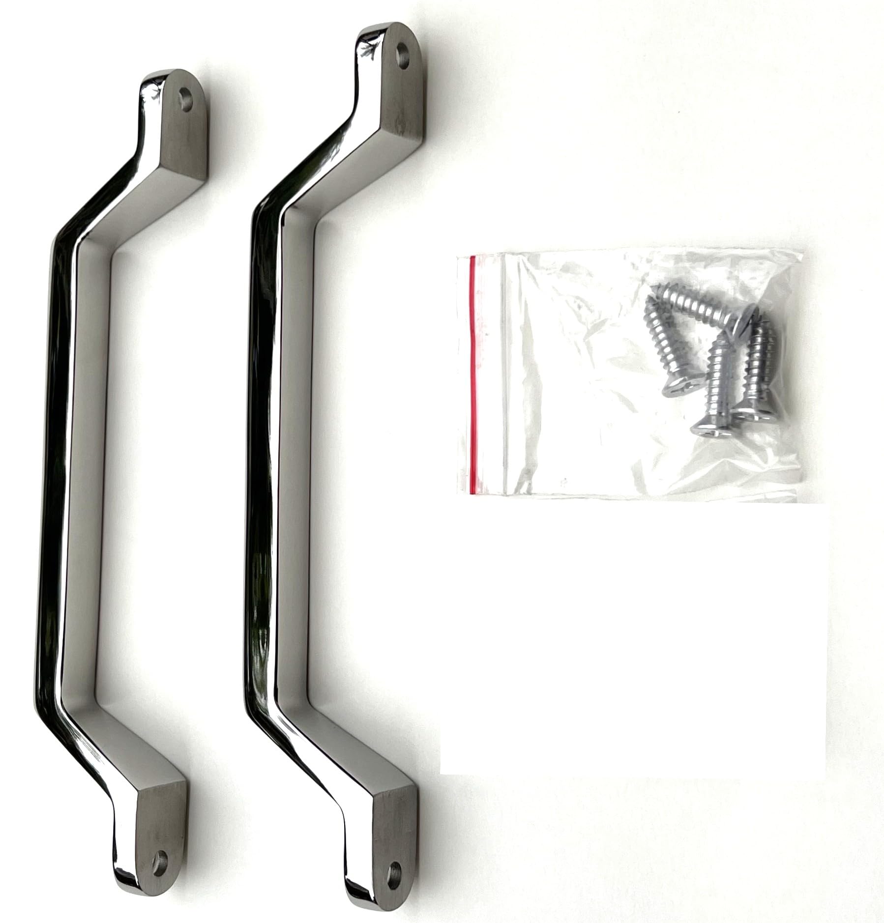 Marine Part Depot close-up of 304 stainless finish and welds on grab handle, corrosion resistance and smooth grip