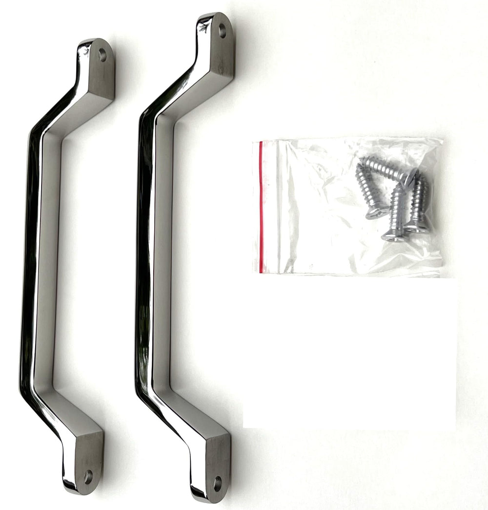 Marine Part Depot close-up of 304 stainless finish and welds on grab handle, corrosion resistance and smooth grip