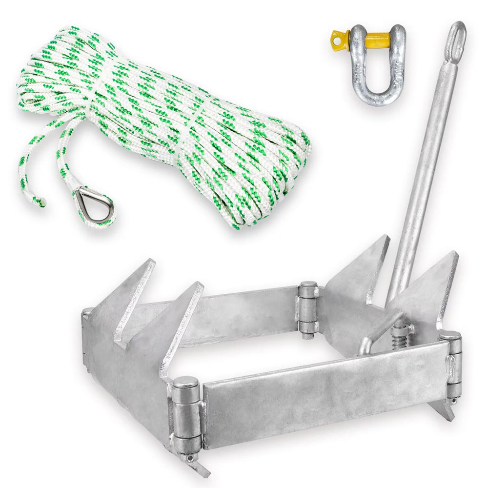MARINE SYSTEM front view of anchor kit showing complete contents and convenience
