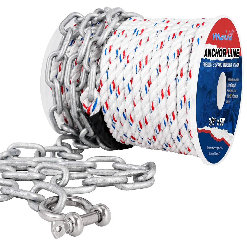 MARINE SYSTEM close-up of nylon three-strand rope texture demonstrating durability and grip