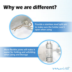 MARINE SYSTEM 5/16 inch galvanized shackle and hardware providing secure connection