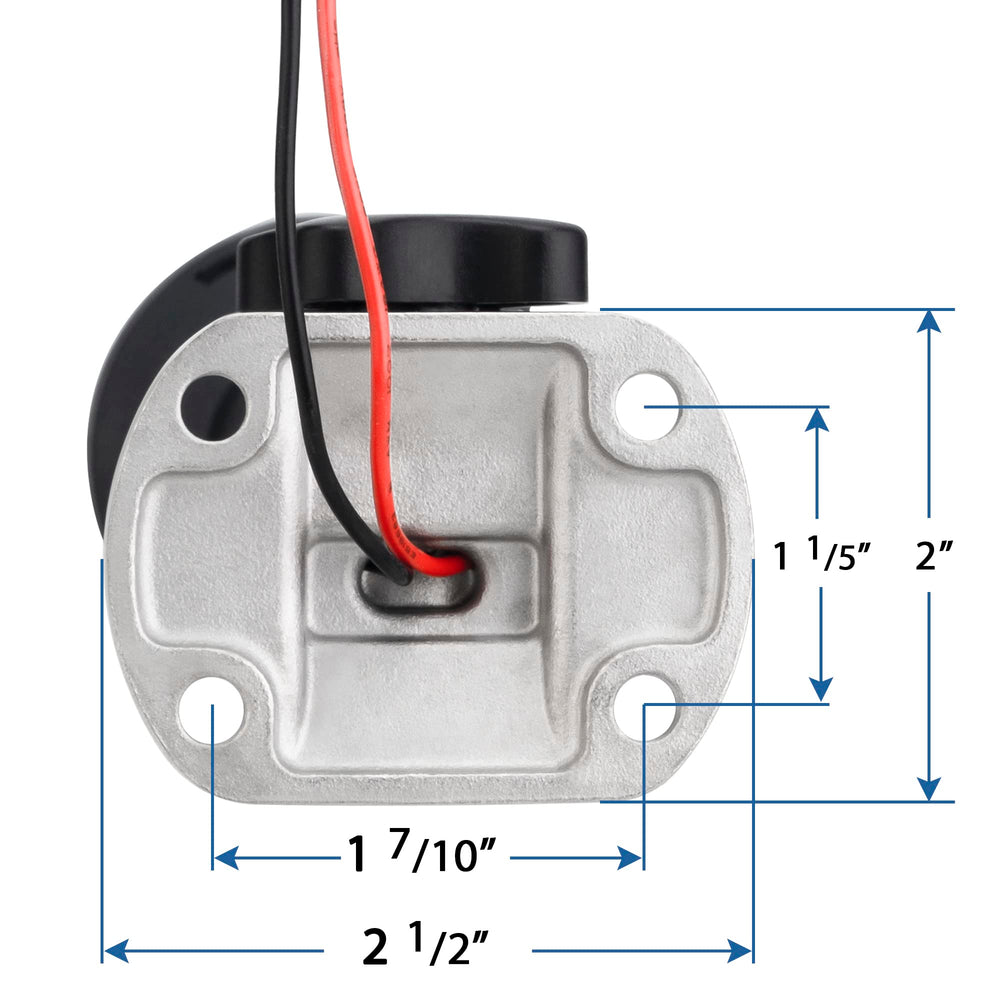 MARINE SYSTEM installed on a boat transom, easy mounting and corrosion resistance benefit