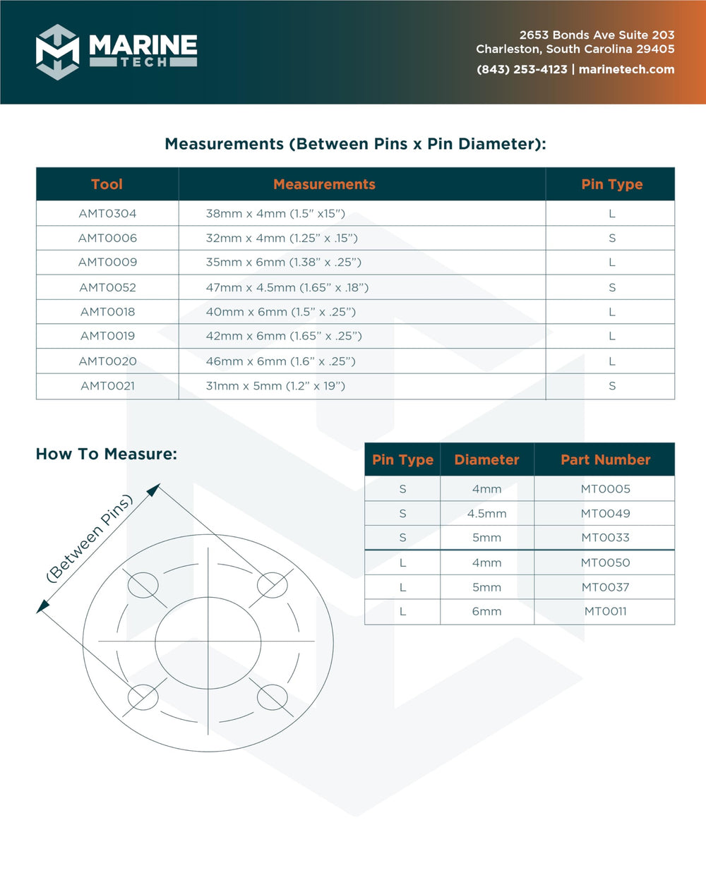 M Marine Tech Tools label showing fit list for Yamaha and SeaStar compatibility benefits