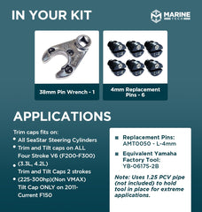 M Marine Tech Tools detail of 1/2-inch square drive on AMT0304 for breaker bar compatibility