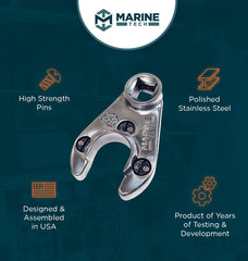 M Marine Tech Tools AMT0304 engaged on a Yamaha tilt cap demonstrating locked-in stability